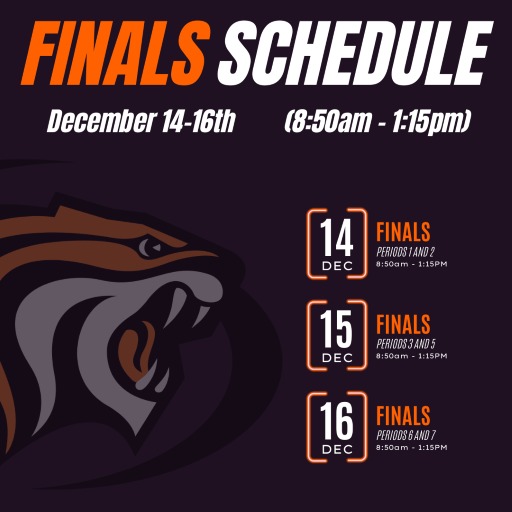  Semester 1 Finals Schedule
